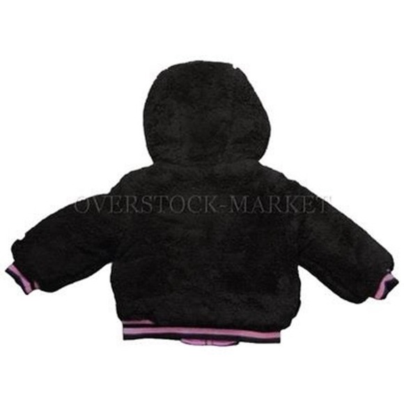 Skechers Baby Girls' Reversible Heavy Sherpa Jacket Coat Size 24 Months * k315 - Picture 5 of 5